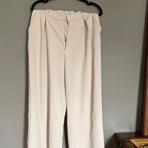 Elegant Cream Women's Trousers